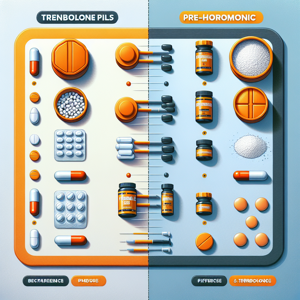 Pastillas de trembolona y suplementos pre-hormonales: diferencias
