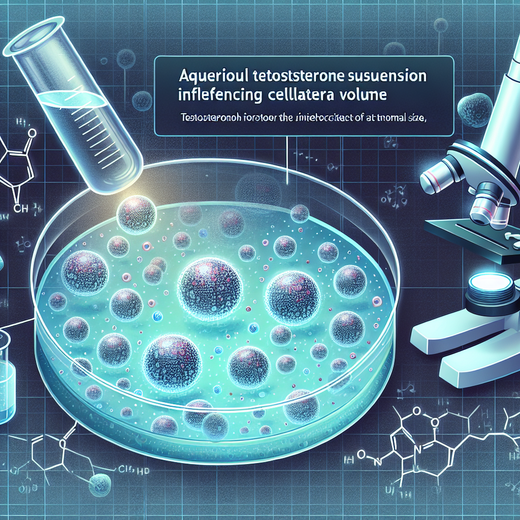 Cómo influye Suspensión acuosa de testosterona en el volumen celular