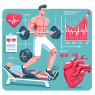 Cómo afecta Preparativos para ganar masa muscular al ritmo cardíaco en reposo