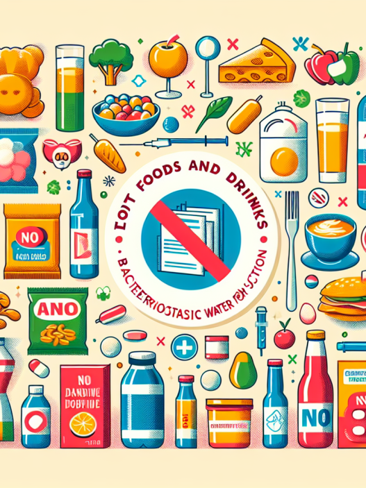 Qué evitar comer al usar Agua bacteriostática para inyección