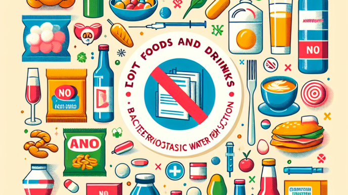 Qué evitar comer al usar Agua bacteriostática para inyección