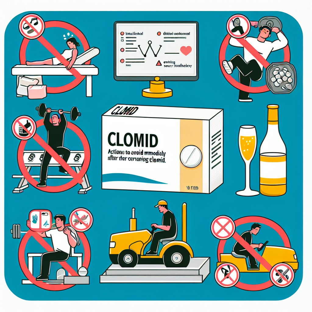 Qué evitar hacer justo después de tomar Clomid